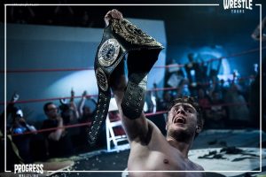 Will Ospreay with the PROGRESS Men's World Championship