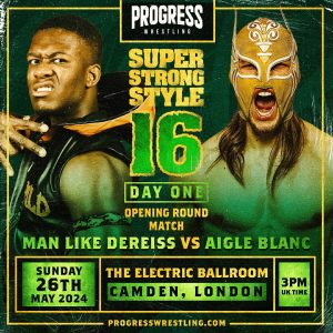 PROGRESS Wrestling - Man Like Dereiss Vs. Aigle Blanc - PROGRESS Wrestling - Watch on Demand PROGRESS PLUS PROGRESS Wrestling - Man Like Dereiss Vs. Aigle Blanc