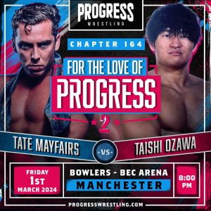 PROGRESS Wrestling - FOR THE LOVE OF PROGRESS 2 - PROGRESS Wrestling - Watch on Hooked On Wrestling TV PROGRESS Wrestling - FOR THE LOVE OF PROGRESS 2