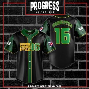 Super Strong Style 16 Baseball Jersey - PROGRESS Wrestling - Watch on Demand PROGRESS PLUS Super Strong Style 16 Baseball Jersey