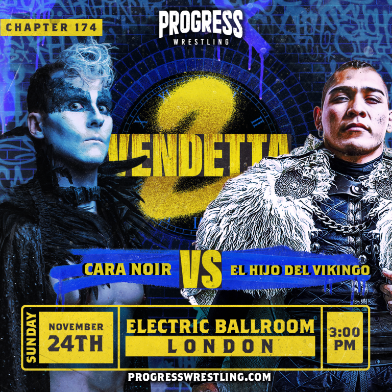 174 - V2 - Cara Noir vs Vikingo sq 1 - PROGRESS Wrestling - Watch on Hooked On Wrestling TV