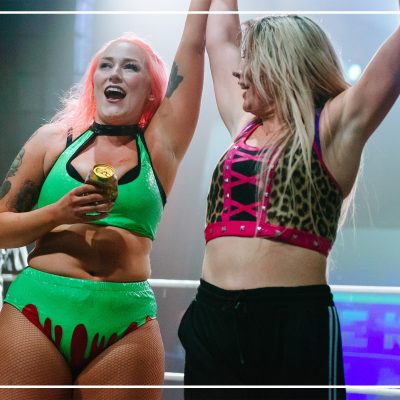 Allie Katch celebrates with Session Moth
